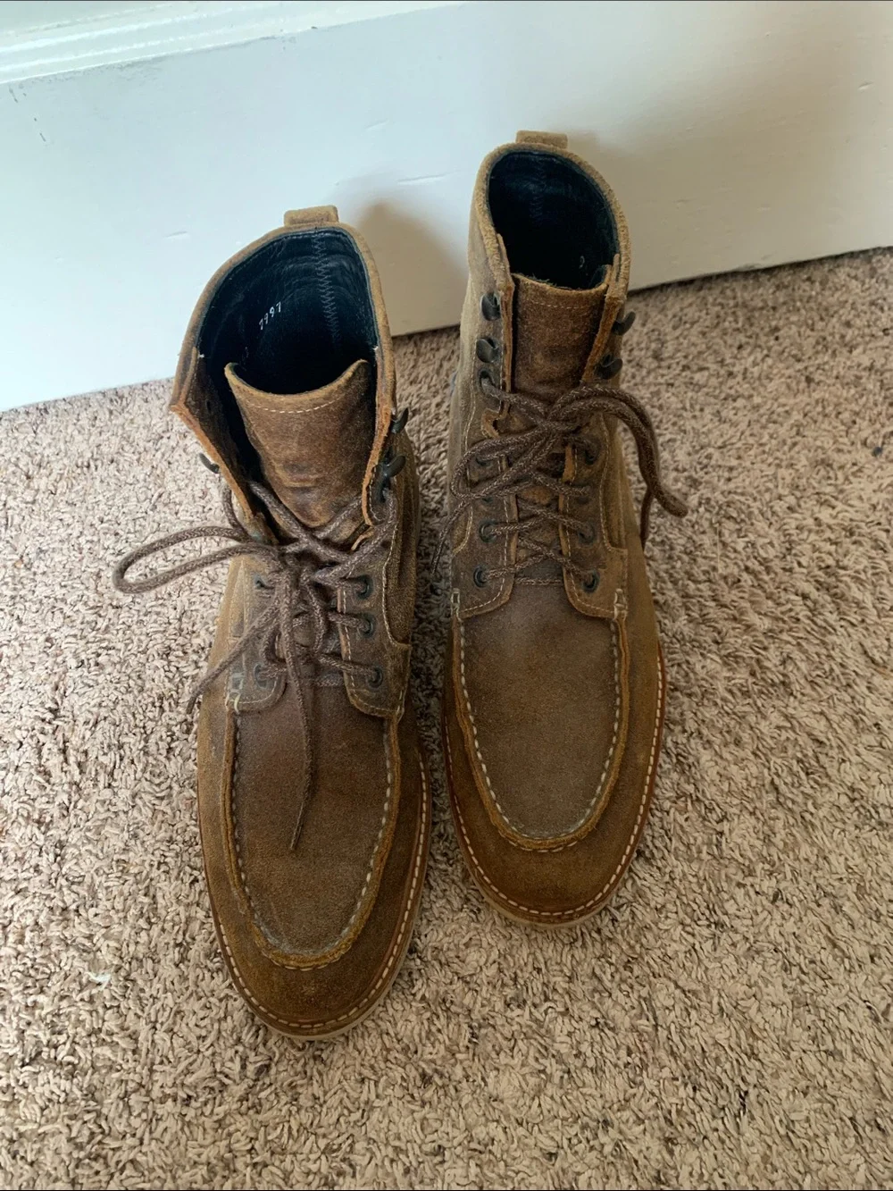 NISOLO Mateo All-Weather Moc Toe Boot Men's 9.5 Brown